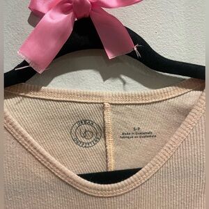 Pink Fitted Urban Outfitters Top